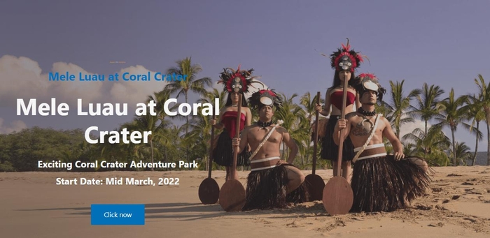 Mele Luau at Coral Crater